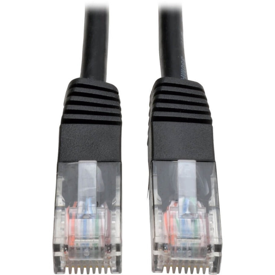 Eaton Tripp Lite Series Cat5e 350 MHz Molded (UTP) Ethernet Cable (RJ45 M/M), PoE - Black, 6 ft. (1.83 m) - N002-006-BK