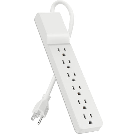 Belkin 6 Outlet Home/Office Surge Protector - Rotating Plug - 10 foot cord - White - 720 Joule - BE106000-10