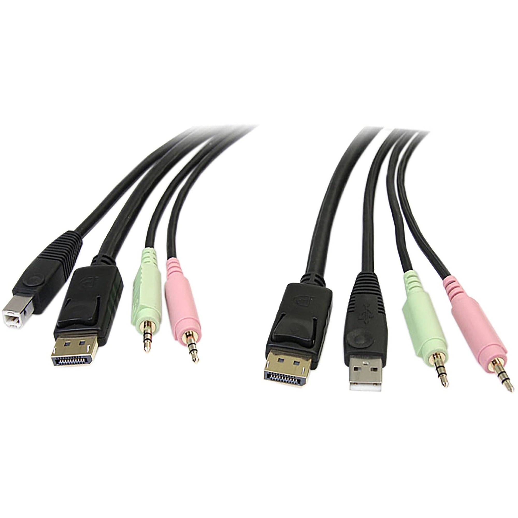 StarTech.com 6 ft 4-in-1 USB DisplayPort KVM Switch Cable - DP4N1USB6