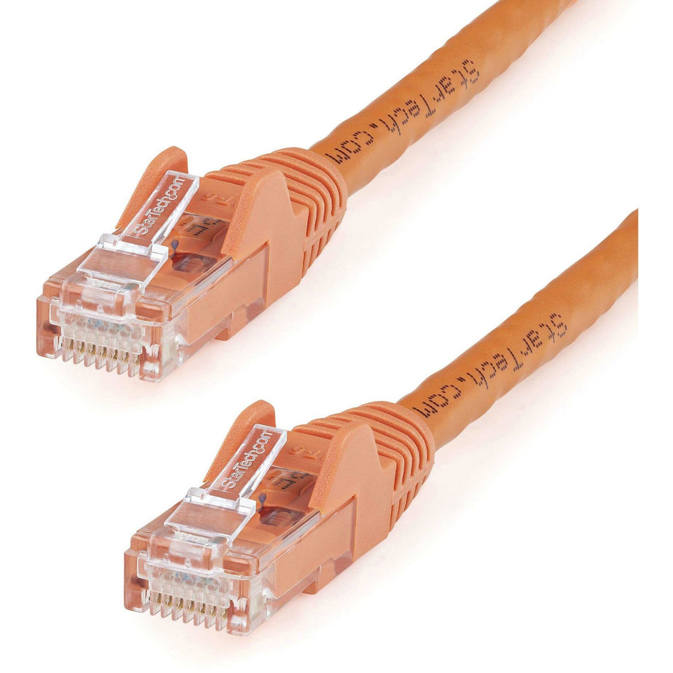 StarTech.com 10ft CAT6 Ethernet Cable - Orange Snagless Gigabit - 100W PoE UTP 650MHz Category 6 Patch Cord UL Certified Wiring/TIA - N6PATCH10OR