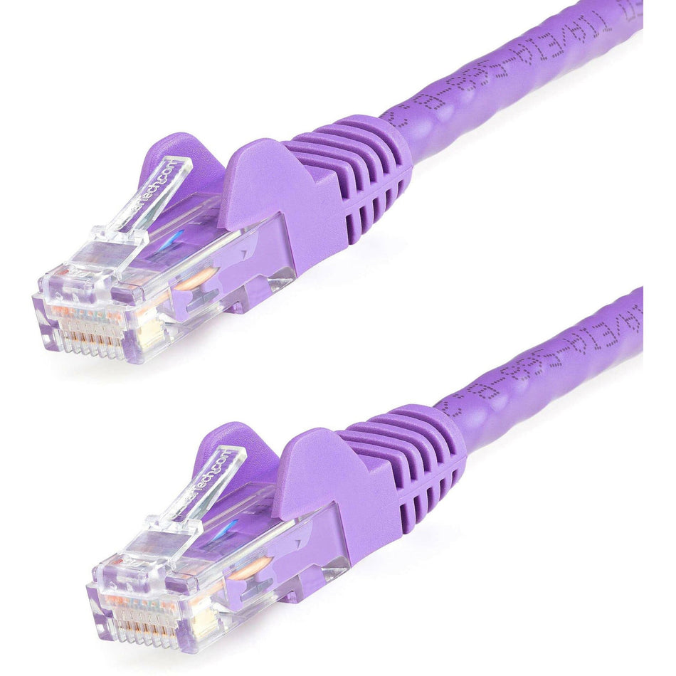 StarTech.com 10ft CAT6 Ethernet Cable - Purple Snagless Gigabit - 100W PoE UTP 650MHz Category 6 Patch Cord UL Certified Wiring/TIA - N6PATCH10PL