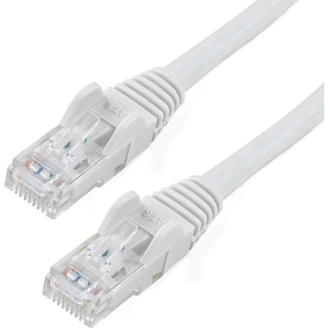 StarTech.com 15ft CAT6 Ethernet Cable - White Snagless Gigabit - 100W PoE UTP 650MHz Category 6 Patch Cord UL Certified Wiring/TIA - N6PATCH15WH