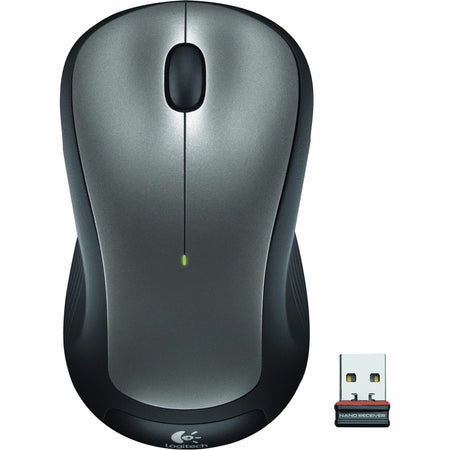 Logitech M310 Wireless Mouse, 2.4 GHz with USB Nano Receiver, 1000 DPI Optical Tracking, Ambidextrous, Silver - 910-001675
