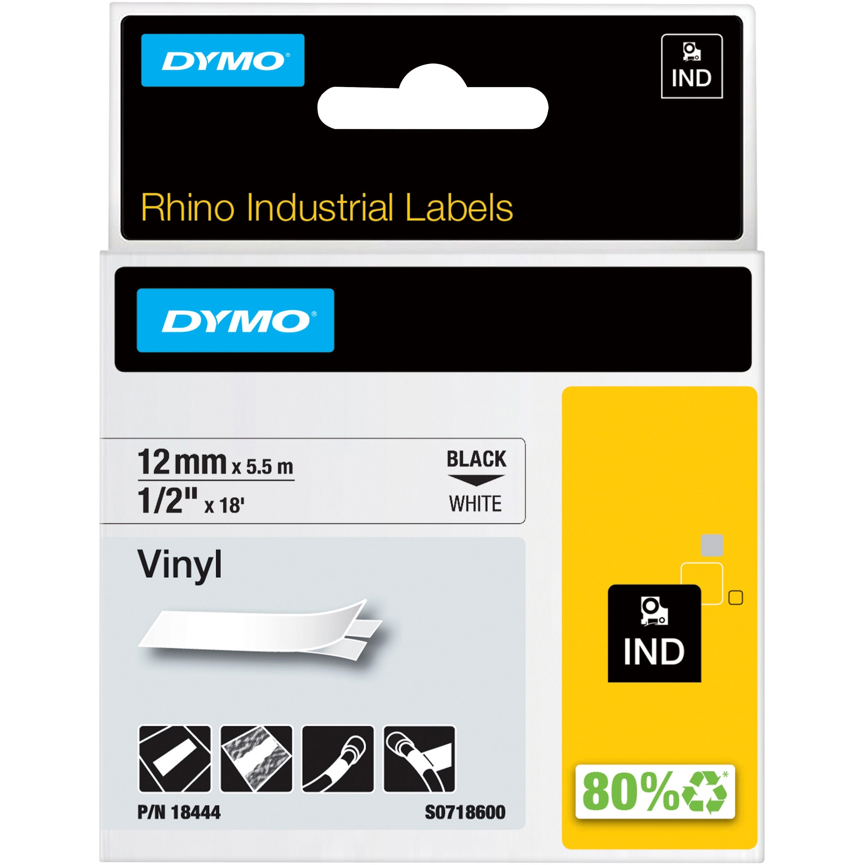 Dymo Rhino Industrial Vinyl Labels - 18444
