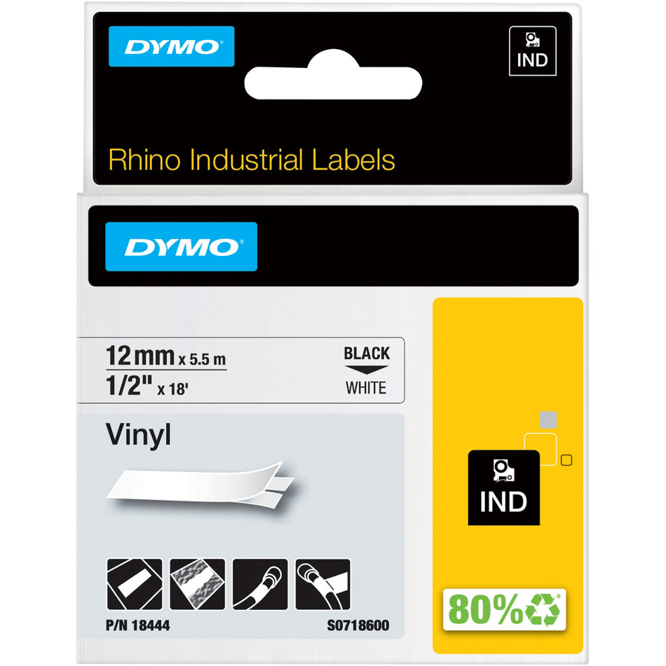 Dymo Rhino Industrial Vinyl Labels - 18444