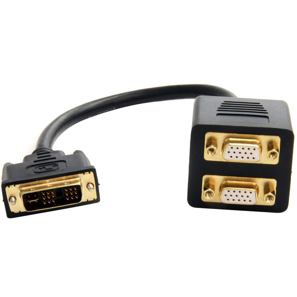 StarTech.com 1 ft DVI-I Analog to 2x VGA Video Splitter Cable - M/F - DVISPL1VV
