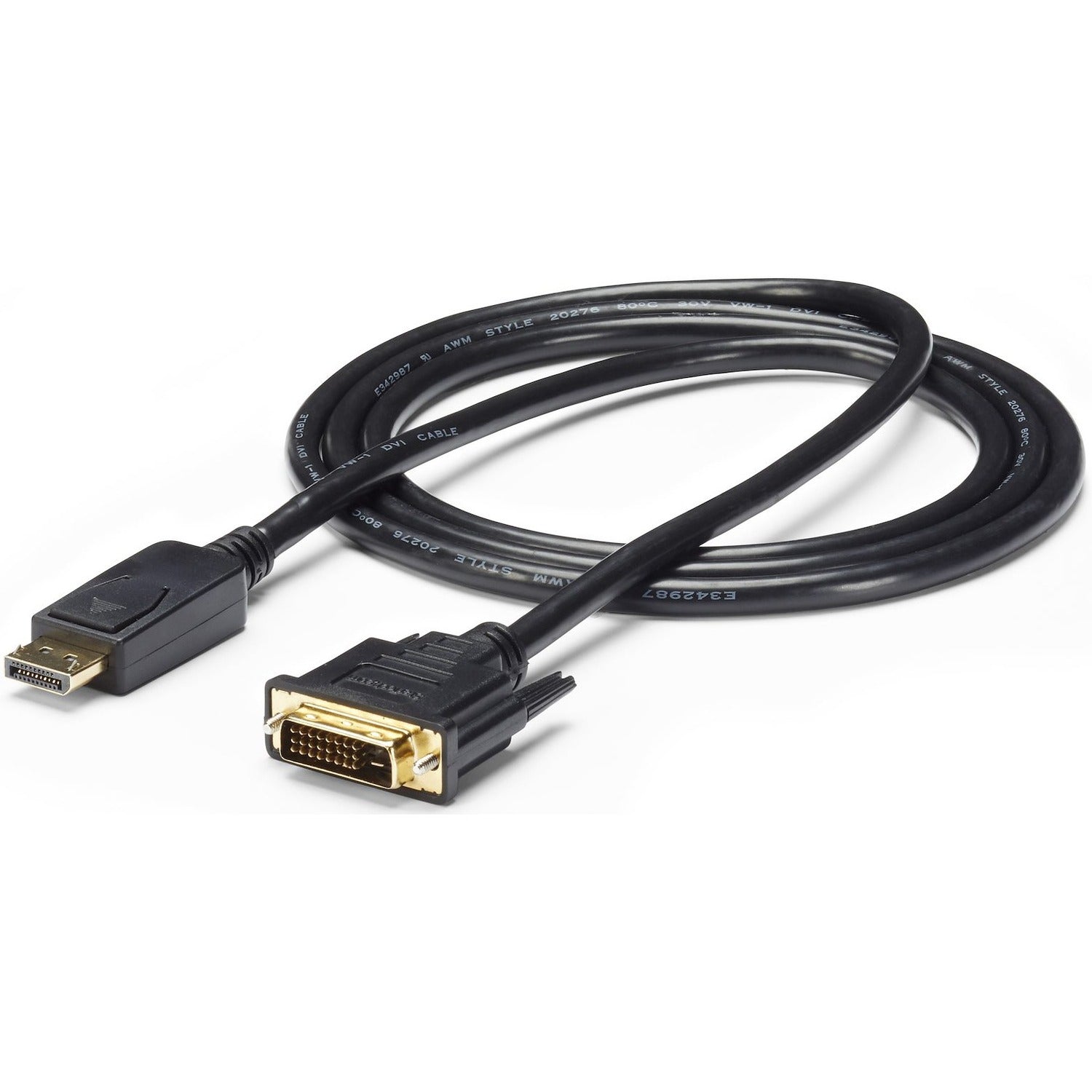 StarTech.com 6ft (1.8m) DisplayPort to DVI Cable, DisplayPort to DVI Adapter Cable, DP to DVI-D Converter, Replacement for DP2DVIMM6 - DP2DVI2MM6