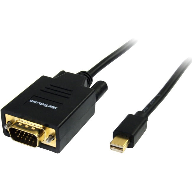 StarTech.com 6ft Mini DisplayPort to VGA Cable, Active Mini DP to VGA Adapter Cable, 1080p, mDP 1.2 to VGA Monitor/Display Converter Cable - MDP2VGAMM6