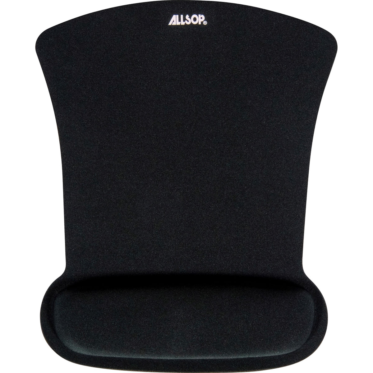 Allsop Ergoprene Gel Mouse Pad with Wrist Rest - Black - (30191) - 30191