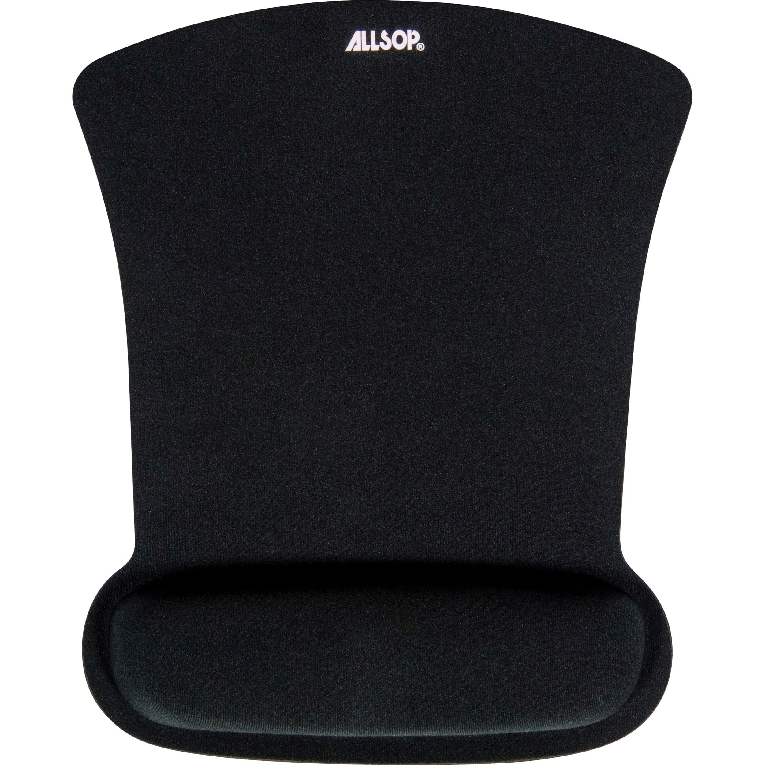 Allsop Ergoprene Gel Mouse Pad with Wrist Rest - Black - (30191) - 30191