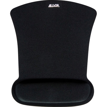 Allsop Ergoprene Gel Mouse Pad with Wrist Rest - Black - (30191) - 30191