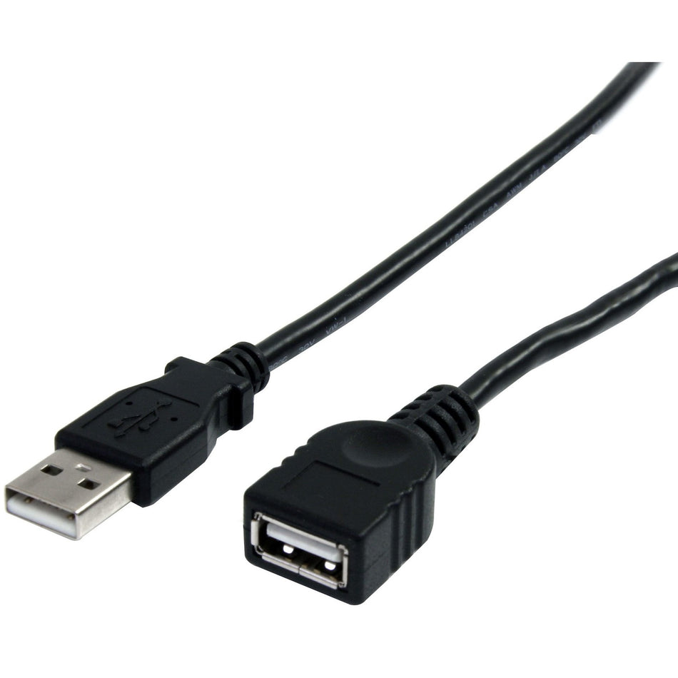 StarTech.com 10 ft Black USB 2.0 Extension Cable A to A - M/F - USBEXTAA10BK