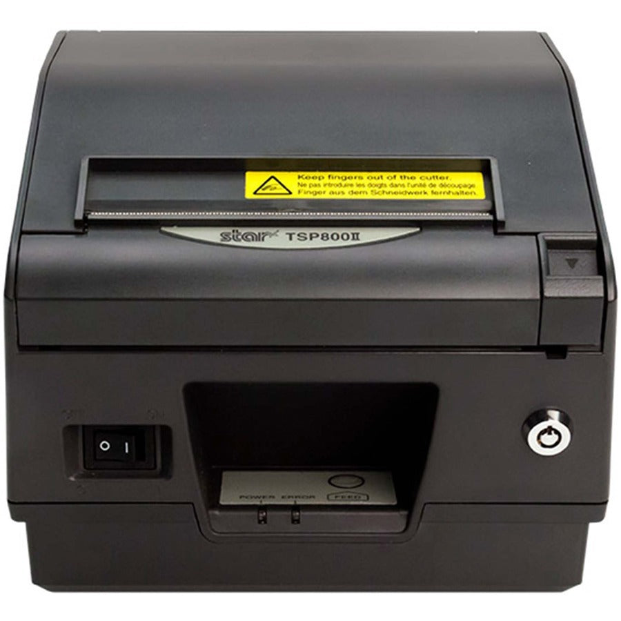 Star Micronics TSP800II Thermal Printer, Parallel, Paper Lock - Cutter, External Power Supply Included, Gray - 37962280