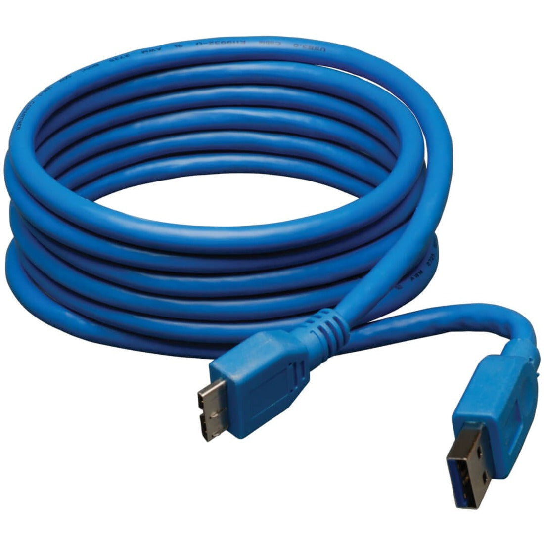 Eaton Tripp Lite Series USB 3.0 SuperSpeed Device Cable (A to Micro-B M/M), Blue, 6 ft. (1.83 m) - U326-006