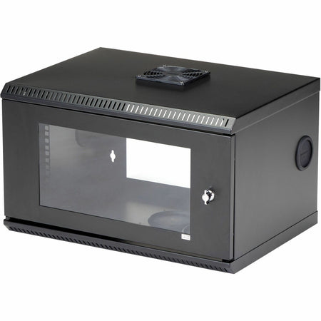 StarTech.com 2-Post 6U Wall Mount Network Cabinet w/ Acrylic Door, 19" Small Wall-Mounted Server Rack for Data / Computer Equipment - RK619WALL