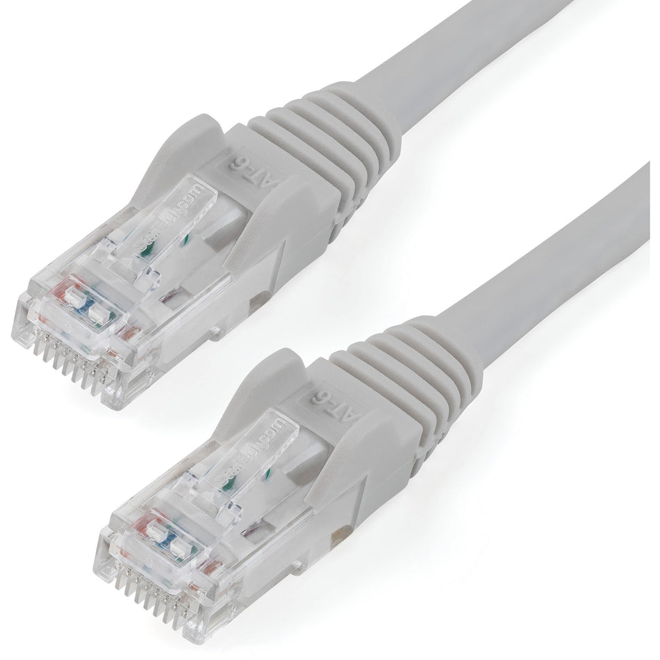 StarTech.com 100ft CAT6 Ethernet Cable - Gray Snagless Gigabit - 100W PoE UTP 650MHz Category 6 Patch Cord UL Certified Wiring/TIA - N6PATCH100GR