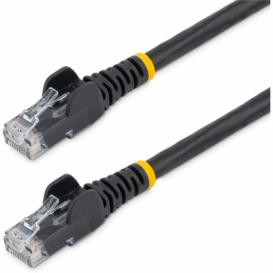 StarTech.com 50ft CAT6 Ethernet Cable - Black Snagless Gigabit - 100W PoE UTP 650MHz Category 6 Patch Cord UL Certified Wiring/TIA - N6PATCH50BK