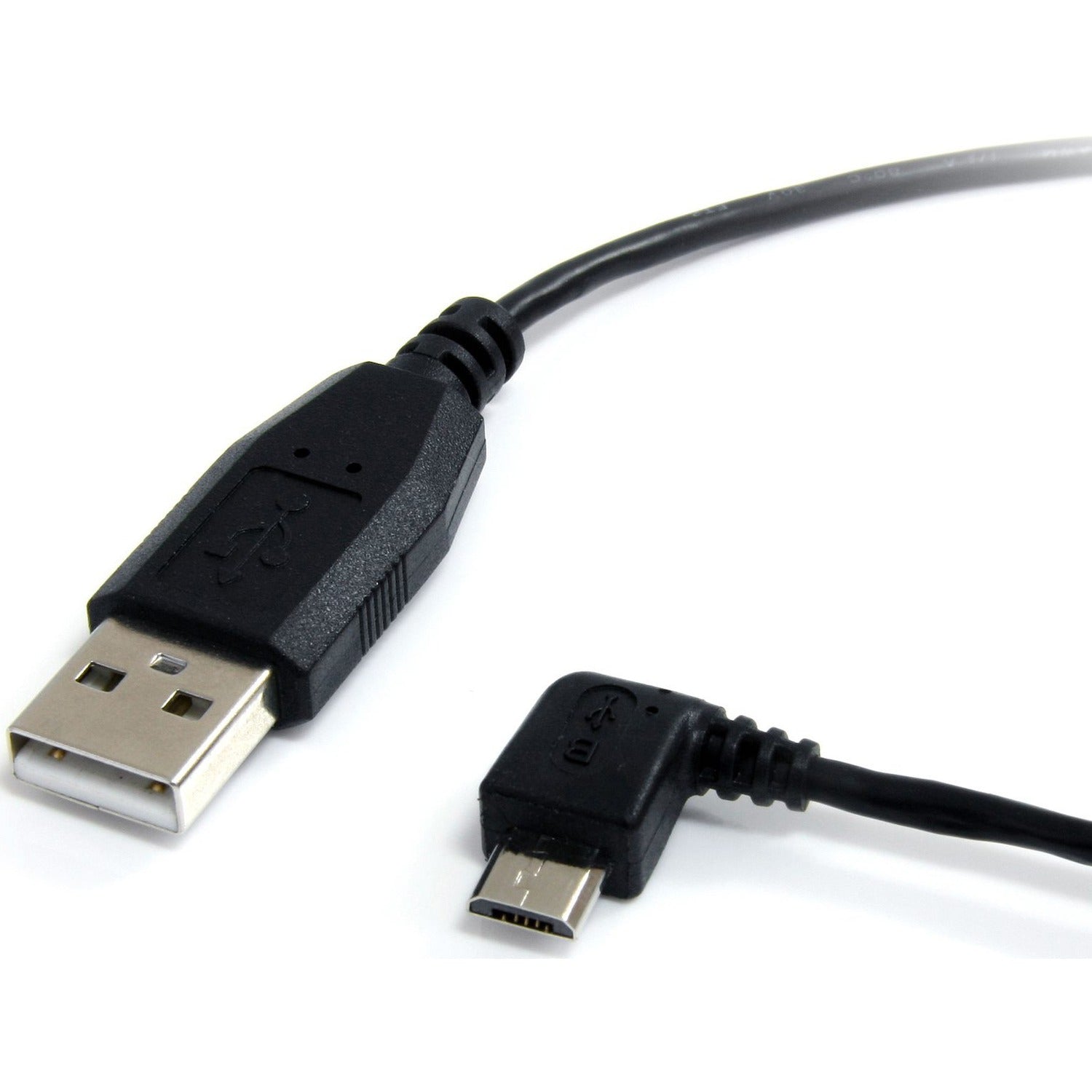 StarTech.com 6 ft Micro USB Cable - A to Left Angle Micro B - UUSBHAUB6LA