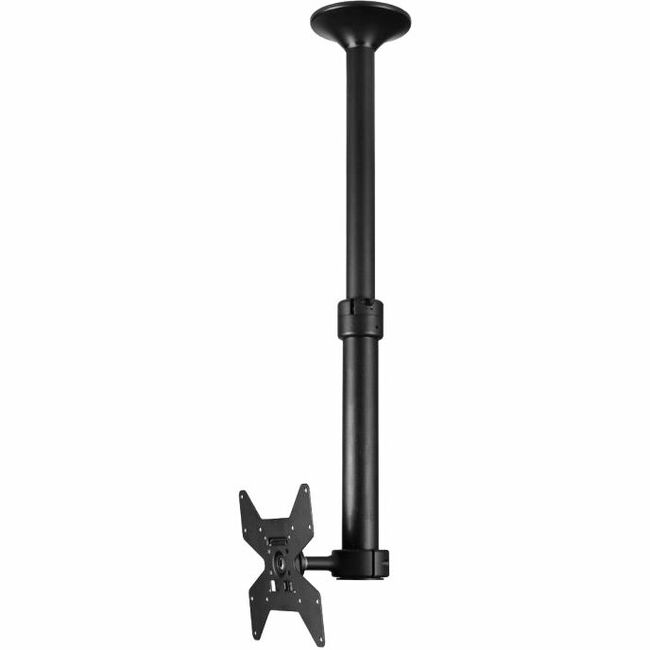 Atdec ceiling mount for medium display, short pole - Loads up to 55lb - Black - VESA 200x200 - TH-1040-CTS