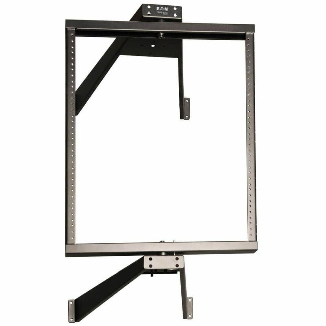 Eaton Tripp Lite Series SmartRack 12U Flat-Pack Low-Profile Switch-Depth Wall-Mount Pivoting 2-Post Open Frame Rack - SRWO12US