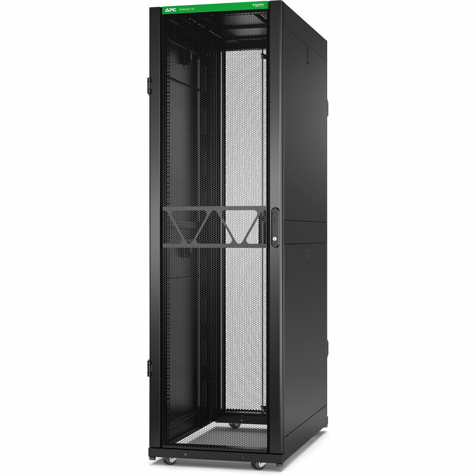 APC NetShelter SX Server Rack Gen 2, 42U, 1991H x 600W x 1070D mm, with Sides, Black [TAA] - AR3100B2