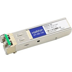 AddOn HP JD063B Compatible TAA Compliant 1000Base-ZX SFP Transceiver (SMF, 1550nm, 80km, LC) - JD063B-AO