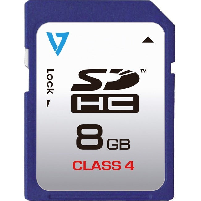 V7 VASDH8GCL4R-1N 8 GB Class 4 SDHC - VASDH8GCL4R-1N