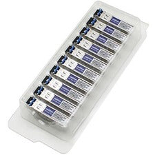 AddOn 10-Pack of Cisco GLC-LH-SM Compatible TAA Compliant 1000Base-LX SFP Transceiver (SMF, 1310nm, 10km, LC) - GLC-LH-SM-AO-10PK