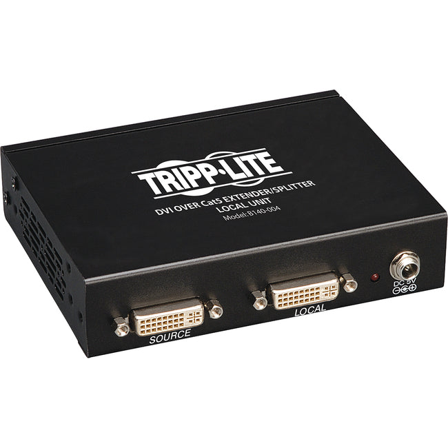 Tripp Lite by Eaton 4-Port DVI over Cat5/6 Splitter/Extender, Box-Style Transmitter for Video, DVI-D Single Link, 200 ft. (60 m), TAA - B140-004