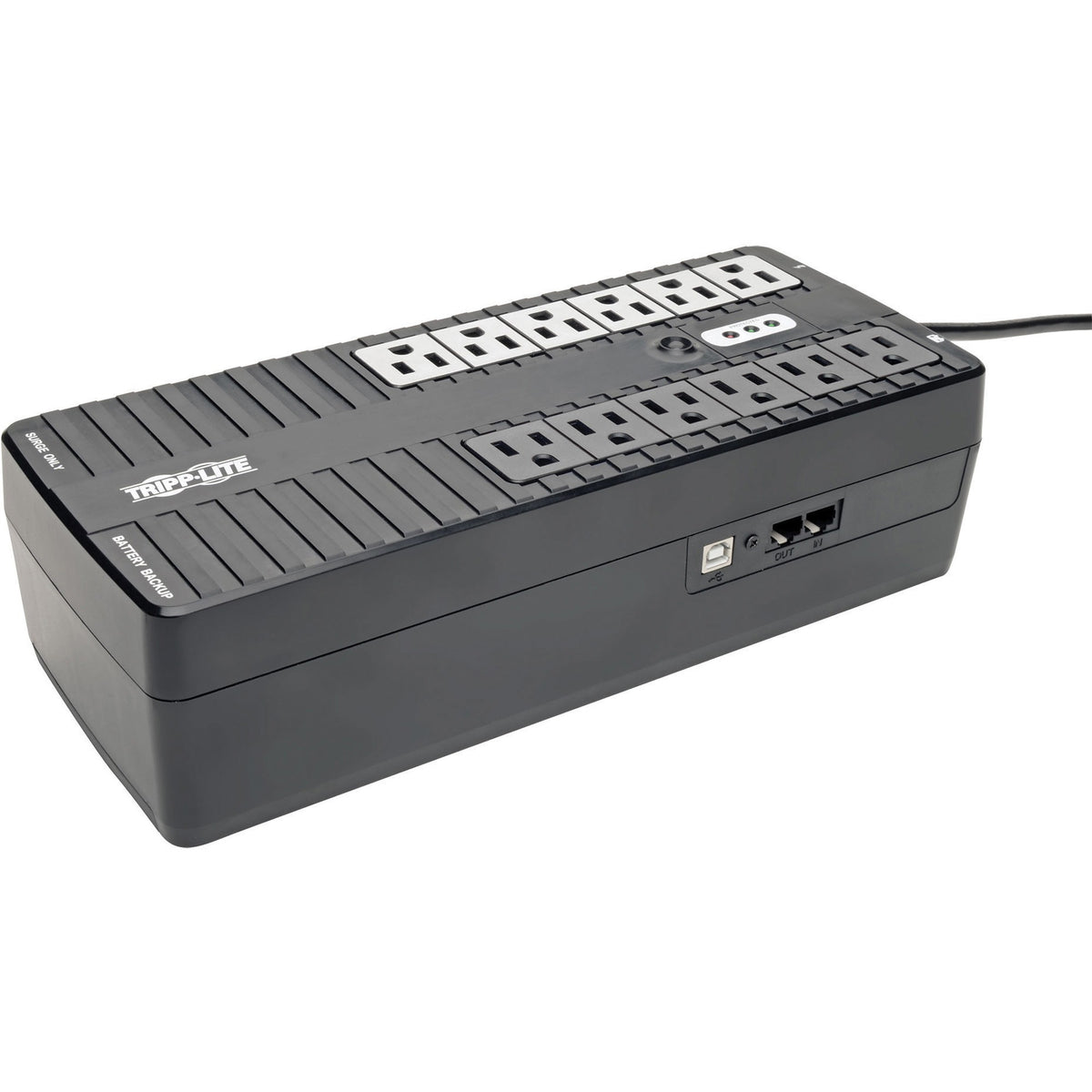 Tripp Lite by Eaton UPS 750VA 450W Standby UPS - 12 NEMA 5-15R Outlets 120V 50/60 Hz USB 5-15P Plug Desktop / Wall Mount - INTERNET750U