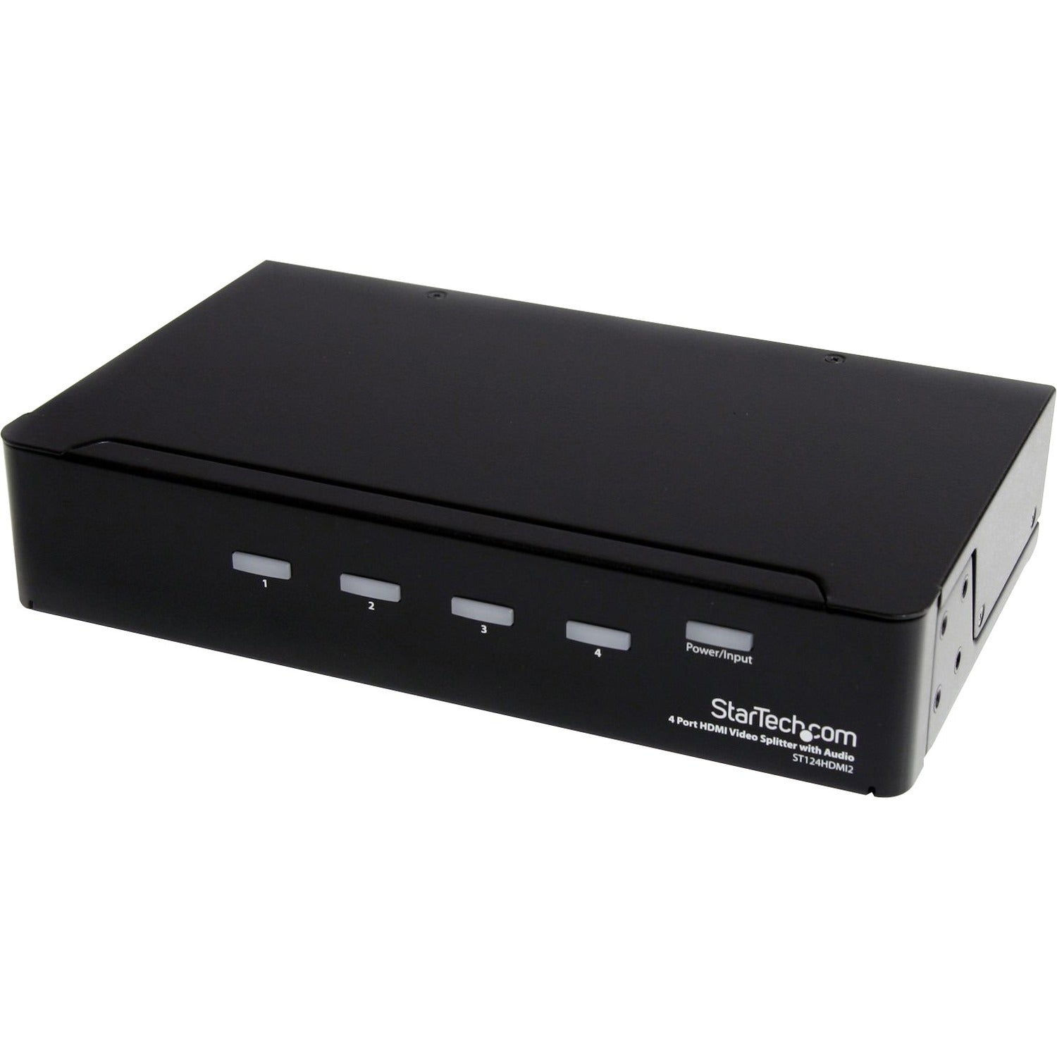 StarTech.com HDMI Splitter 1 In 4 Out - 1080p - 4 Port -Mounting Brackets - 1.3 Audio - HDMI Multi Port - HDMI Audio Splitter - ST124HDMI2