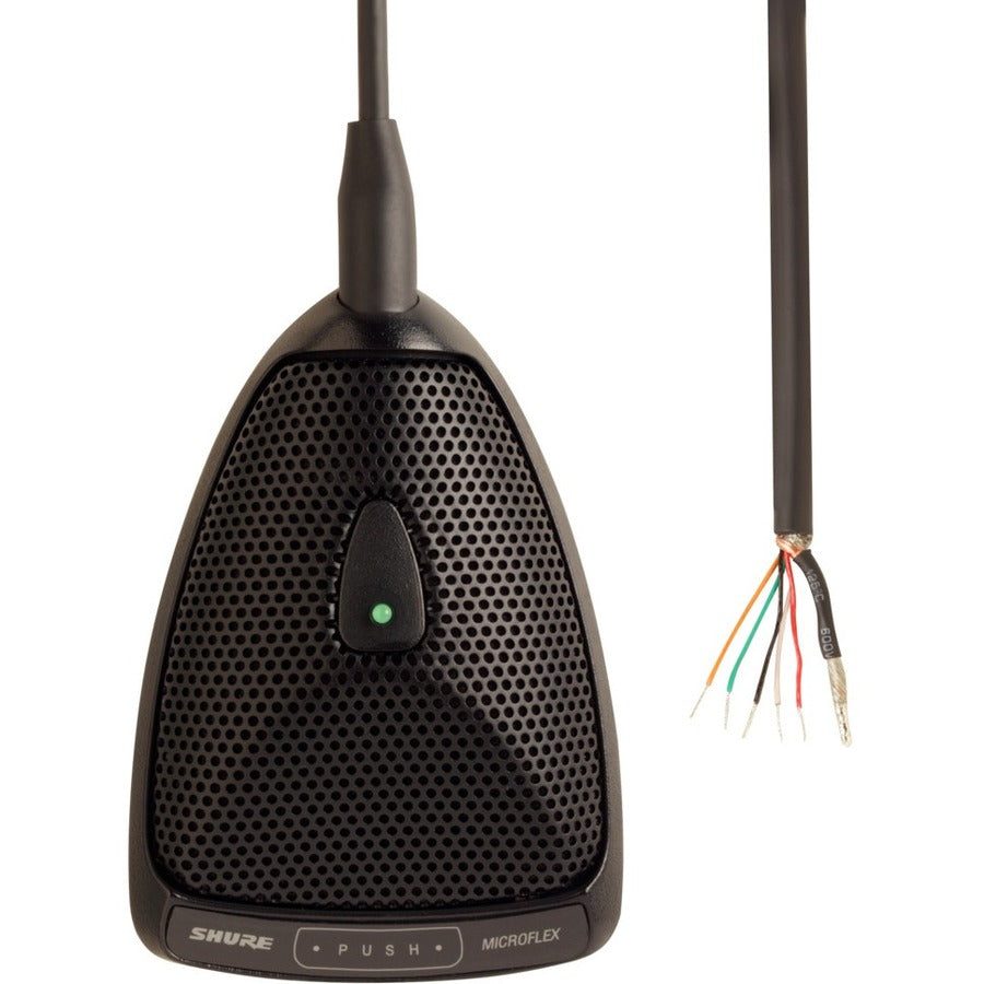 Shure Microflex MX392/O Wired Electret Condenser, Boundary Microphone - Black - MX392/O