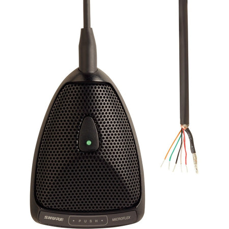 Shure Microflex MX392/O Wired Electret Condenser, Boundary Microphone - Black - MX392/O