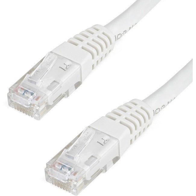 StarTech.com 25ft CAT6 Ethernet Cable - White Molded Gigabit - 100W PoE UTP 650MHz - Category 6 Patch Cord UL Certified Wiring/TIA - C6PATCH25WH