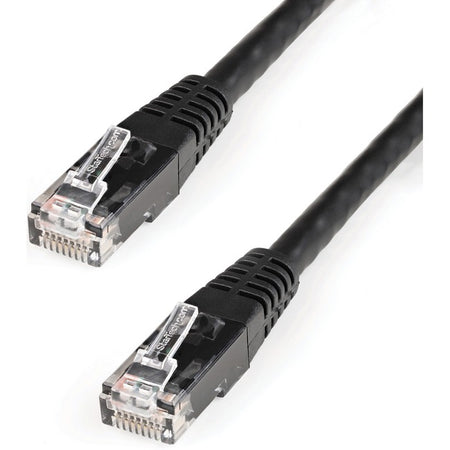 StarTech.com 25ft CAT6 Ethernet Cable - Black Molded Gigabit - 100W PoE UTP 650MHz - Category 6 Patch Cord UL Certified Wiring/TIA - C6PATCH25BK