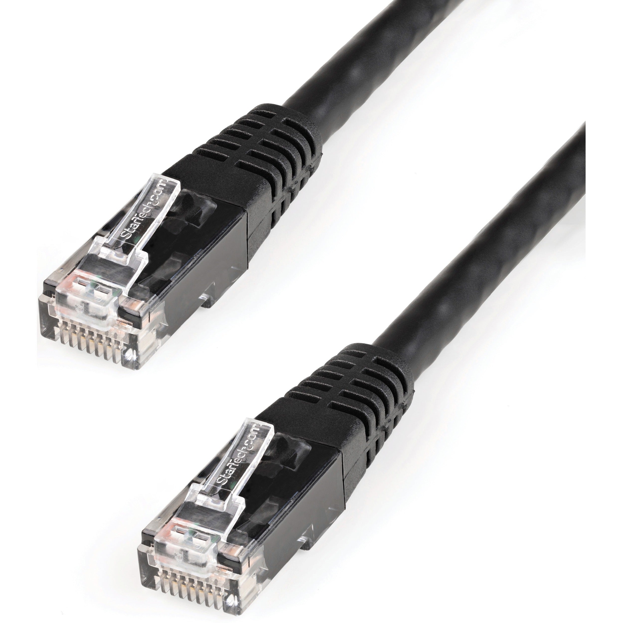 StarTech.com 3ft CAT6 Ethernet Cable - Black Molded Gigabit - 100W PoE UTP 650MHz - Category 6 Patch Cord UL Certified Wiring/TIA - C6PATCH3BK