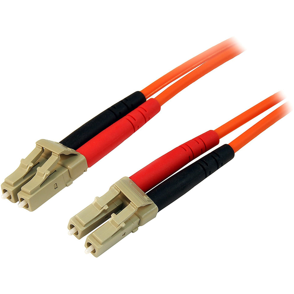 StarTech.com 3m Fiber Optic Cable - Multimode Duplex 50/125 - LSZH Fiber Jumper Cord - LC/LC - 50FIBLCLC3