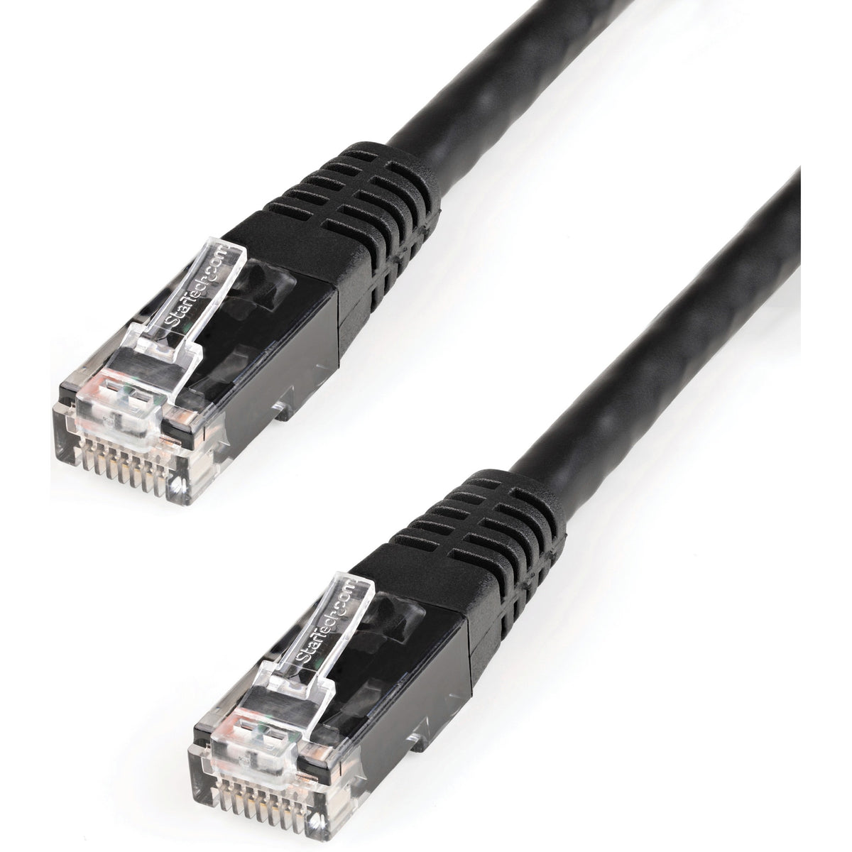StarTech.com 100ft CAT6 Ethernet Cable - Black Molded Gigabit - 100W PoE UTP 650MHz - Category 6 Patch Cord UL Certified Wiring/TIA - C6PATCH100BK
