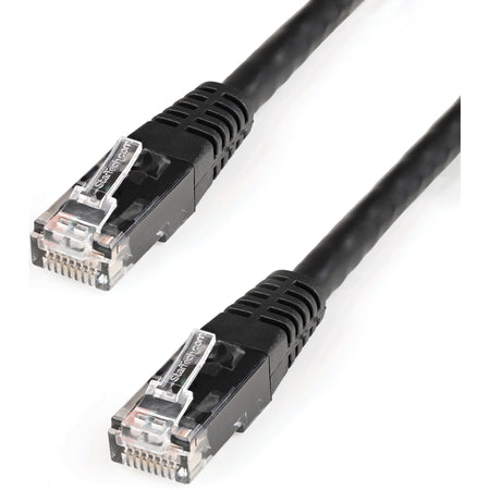 StarTech.com 100ft CAT6 Ethernet Cable - Black Molded Gigabit - 100W PoE UTP 650MHz - Category 6 Patch Cord UL Certified Wiring/TIA - C6PATCH100BK