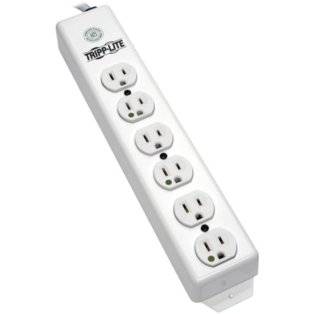 Tripp Lite by Eaton Safe-IT Medical-Grade Power Strip UL 1363 6x Hospital-Grade Outlets Antimicrobial 6 ft. Cord - PS-606-HG