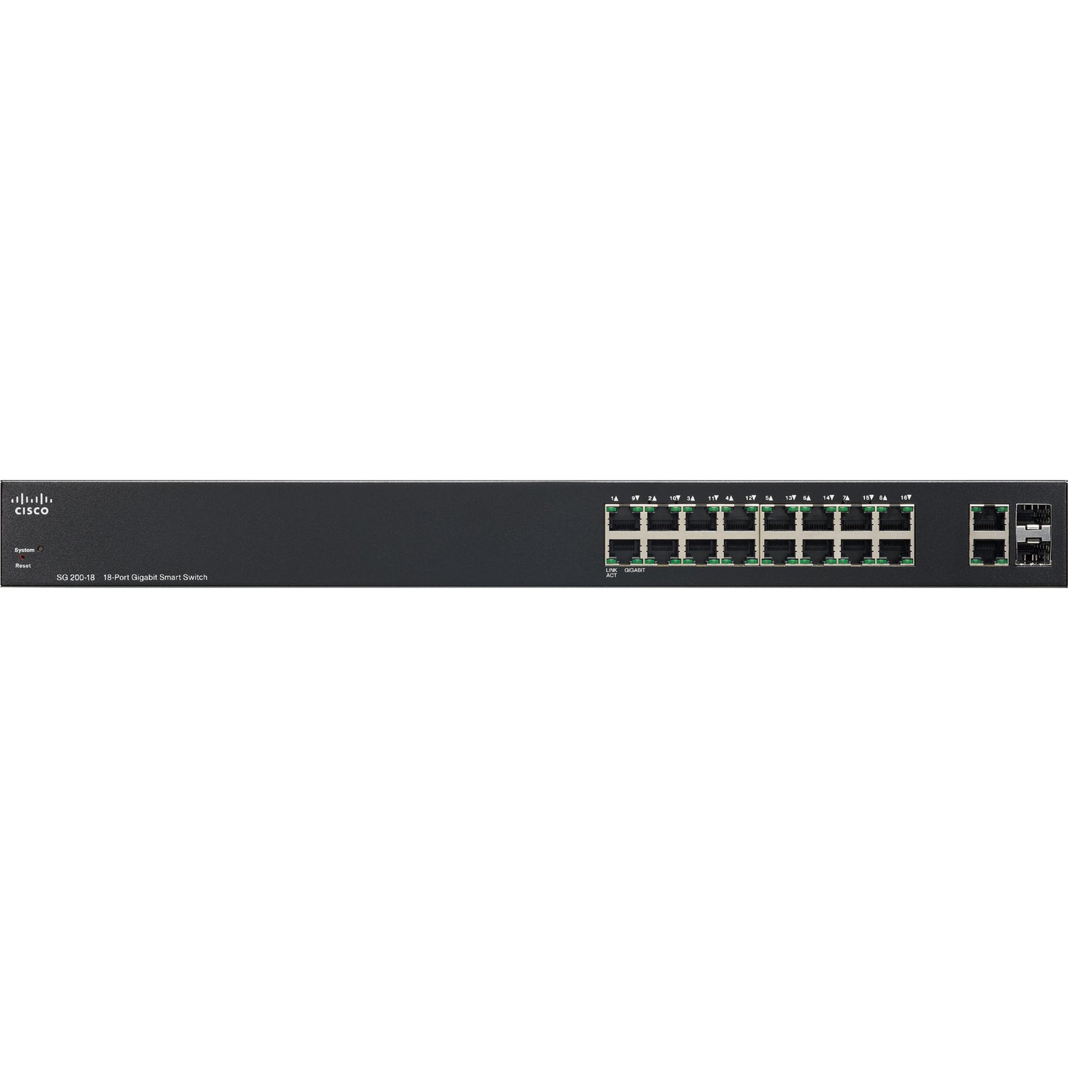 Cisco SG200-18 Gigabit Smart Switch - SLM2016T-NA