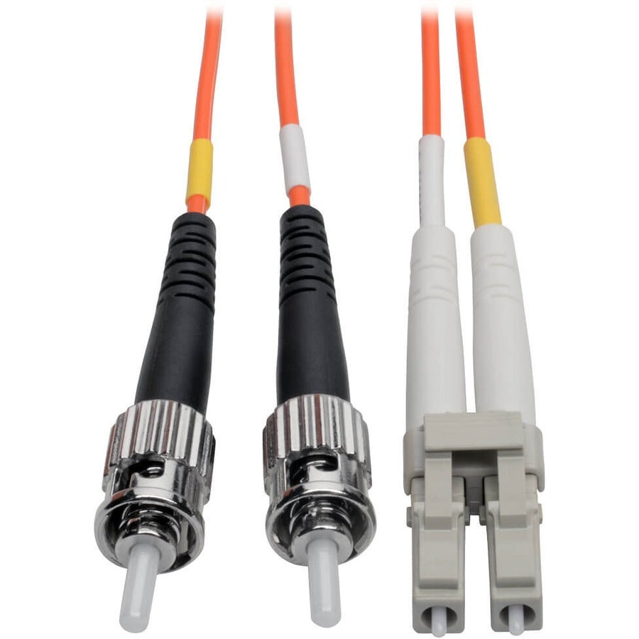 Tripp Lite by Eaton 2M Duplex Multimode 62.5/125 Fiber Optic Patch Cable LC/ST 6' 6ft 2 Meter - N318-02M