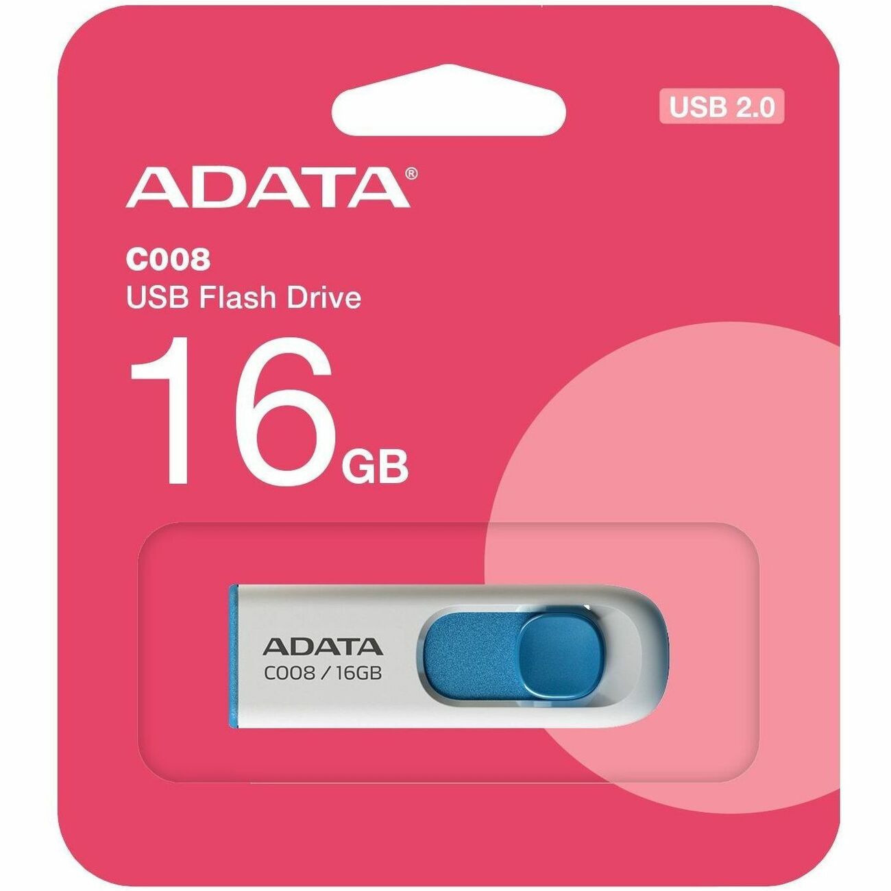 Adata 16GB Classic C008 USB 2.0 Flash Drive - AC008-16G-RWE