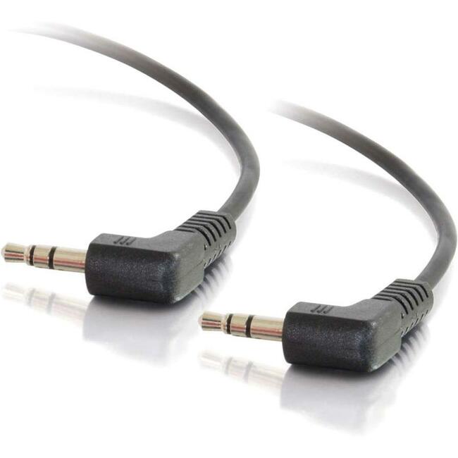 C2G 1.5ft 3.5mm Right Angled M/M Stereo Audio Cable - 40582