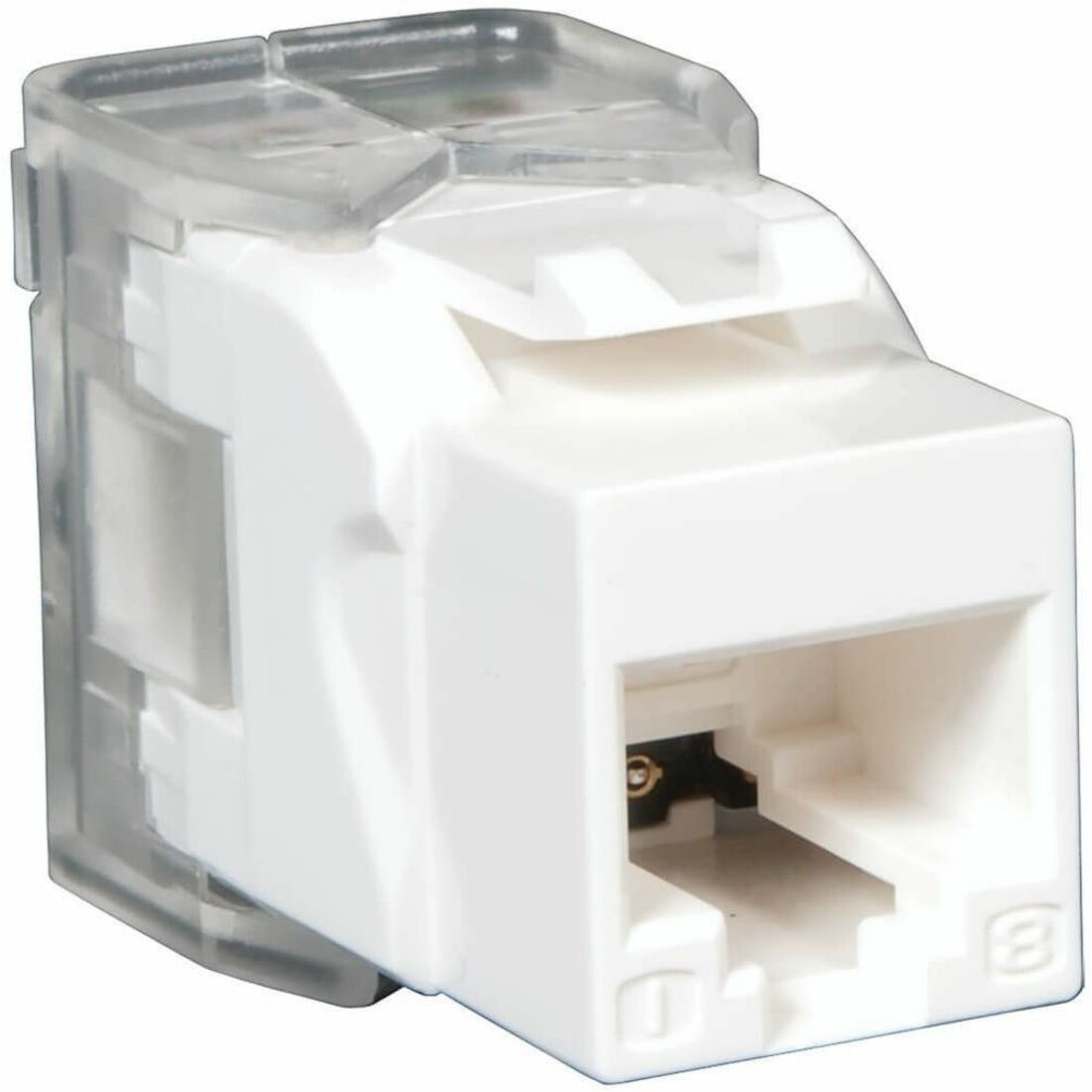 Eaton Tripp Lite Series Toolless Cat6/5e Keystone Jack - White, TAA - N238-001-WH-TF