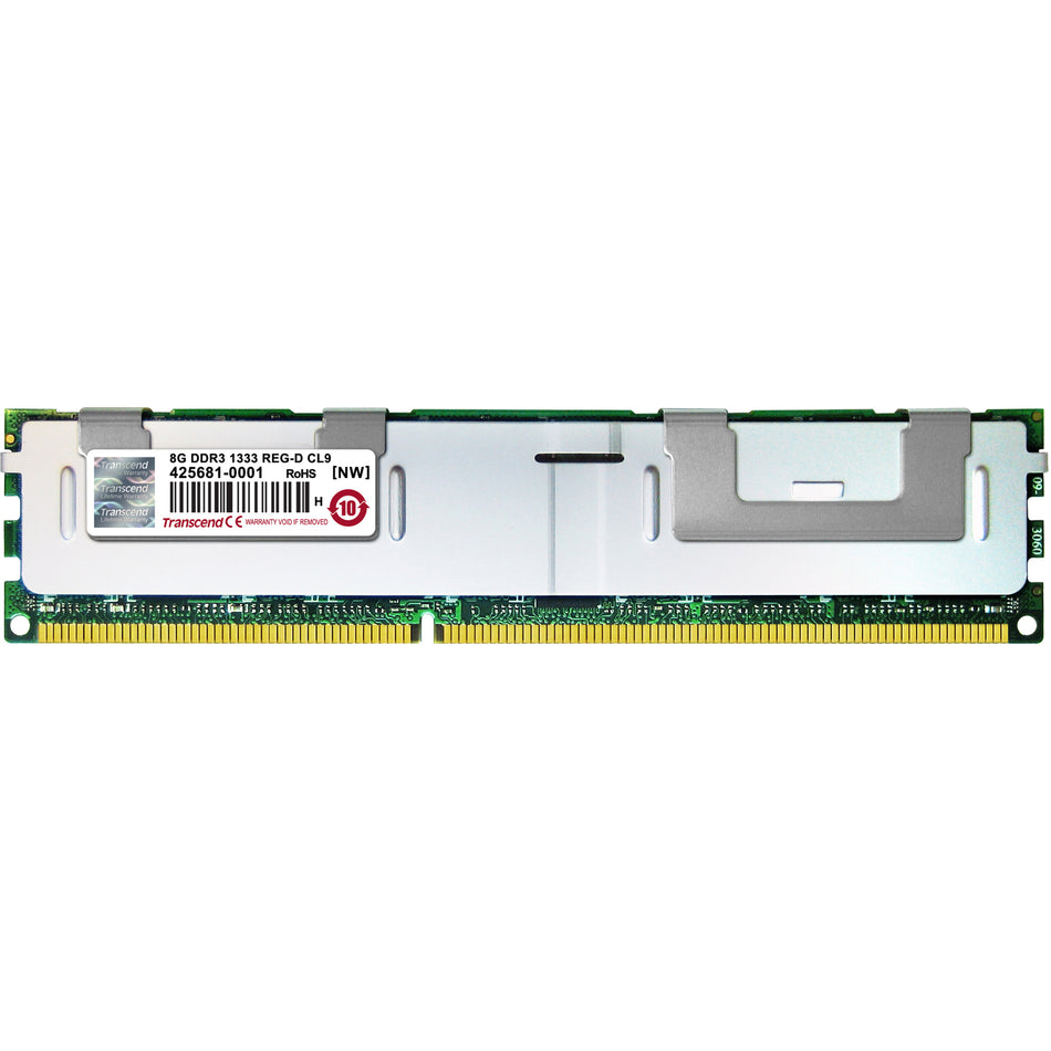 Transcend TS1GKR72V3N 8GB DDR3 SDRAM Memory Module - TS1GKR72V3N