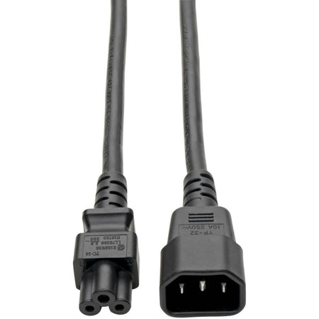 Tripp Lite by Eaton Laptop Power Adapter Cord C14 to C5 Adapter - 7A 250V 18 AWG 6 ft. (1.83 m) Black - P014-006