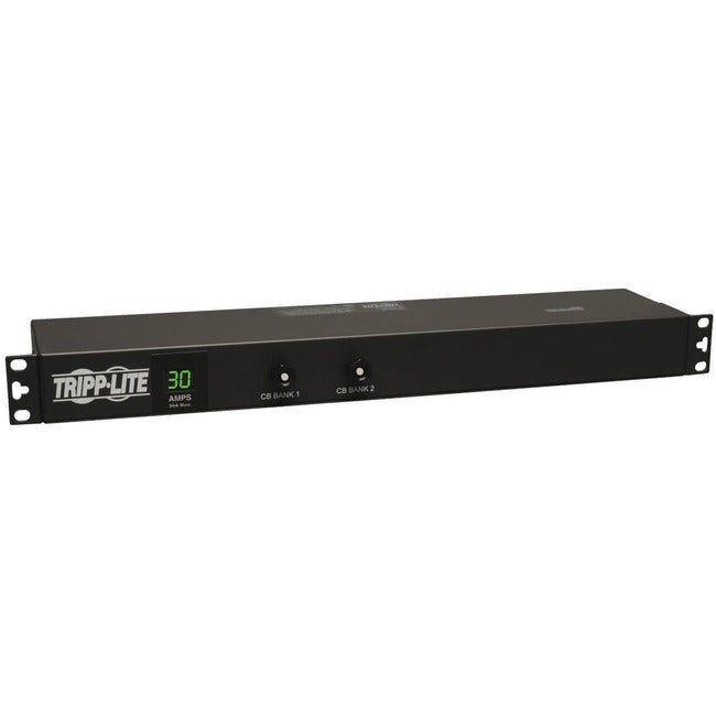 Tripp Lite by Eaton 2.9kW Single-Phase Local Metered PDU, 120V Outlets (12 5-15/20R), L5-30P, 15 ft. (4.57 m) Cord, 1U Rack-Mount - PDUMH30