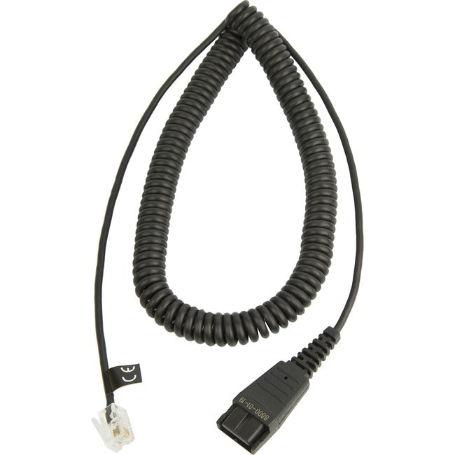 Jabra 8800-01-19 Coiled Phone Audio Cable Adapter - 8800-01-19