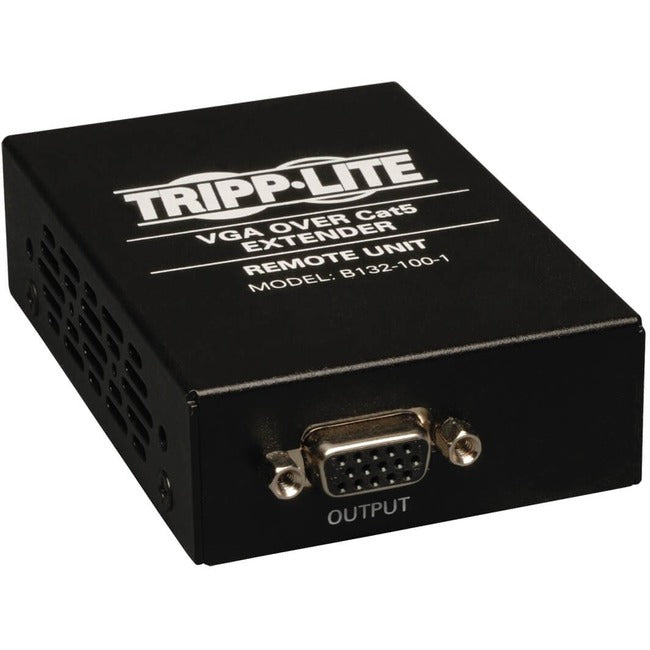 Tripp Lite by Eaton VGA over Cat5/6 Extender, Box-Style Receiver for Video, Up to 1000 ft. (305 m), TAA - B132-100-1